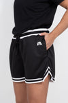 iAthletic Casual Basketball Shorts Women's - Black/White