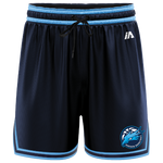 Darebin Basketball Casual Shorts - Navy/Carolina