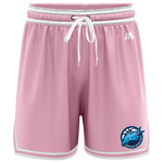 Darebin Basketball Casual Shorts - Pink/White