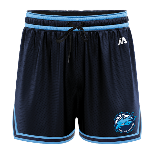 Darebin Basketball Casual Shorts - Navy/Carolina