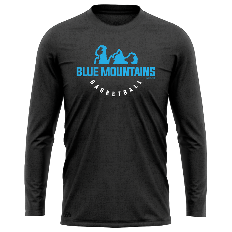 Blue Mountains Basketball Association "Arc" Logo Performance LS Tee