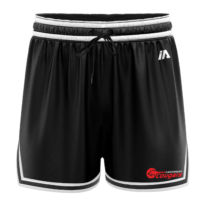 Cougars Black/White Women's Casual Basketball Shorts (Copy)