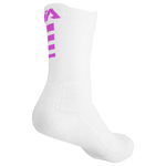 iAthletic Elite Performance Socks - White/White/Hot Pink