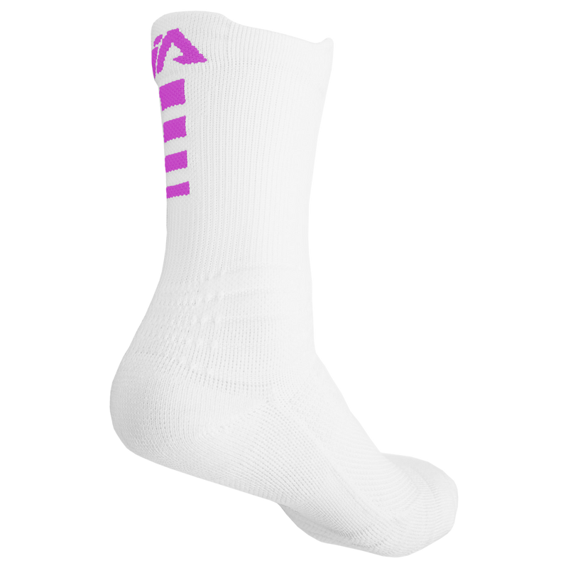 iAthletic Elite Performance Socks - White/White/Hot Pink