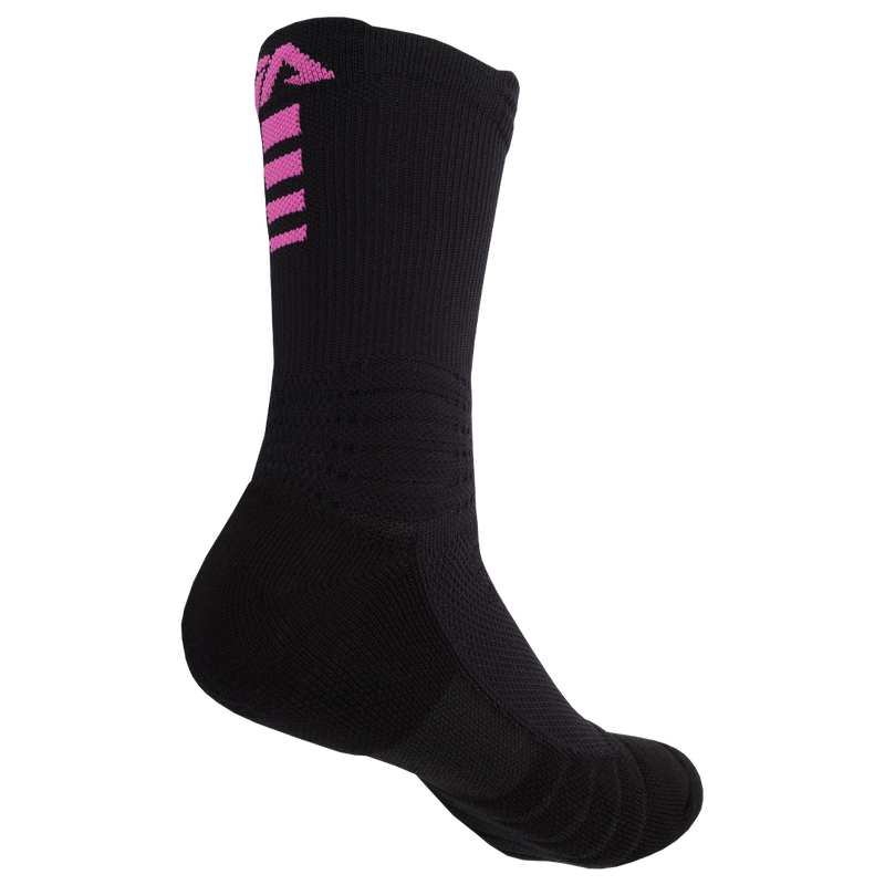 iAthletic Elite Performance Socks - Black/Black/Hot Pink