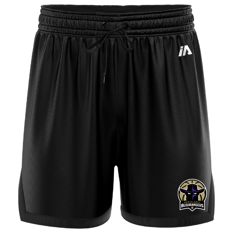 NE Bushrangers Casual Shorts - Black/Black