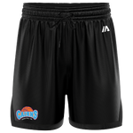 Cairns Basketball Casual Shorts with Pockets - Black/Black