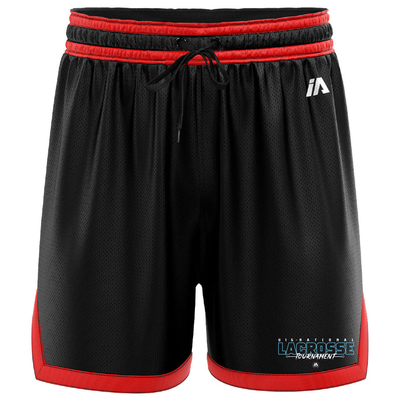 Lacrosse Australia U15 Casual Shorts - Black/Red