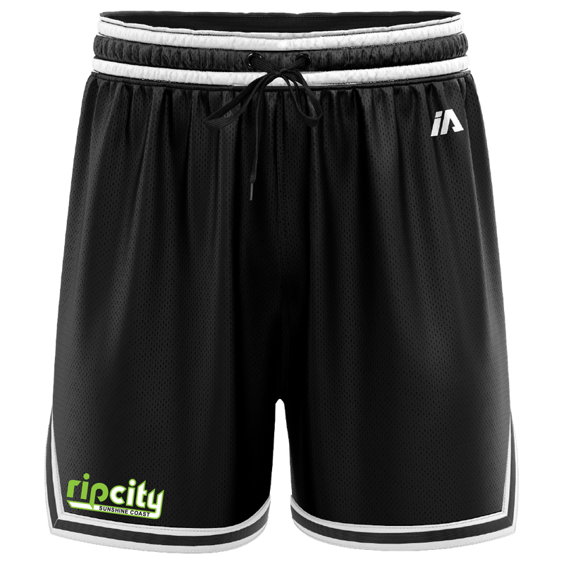 Rip City Basketball Casual Shorts - Black/White