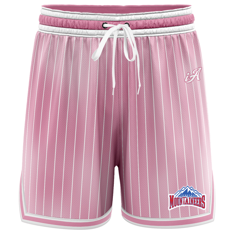 Toowoomba Mountaineers Casual Shorts - Faded Stripe Pink