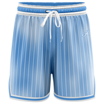 iAthletic Casual Basketball Shorts Men's - Blue Faded Stripe