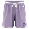 InsideOut Casual Shorts - Lavender/White