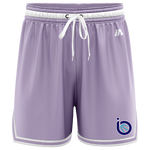 InsideOut Casual Shorts - Lavender/White