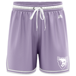 McKinnon Basketball Casual Shorts with Pockets - Lavender/White