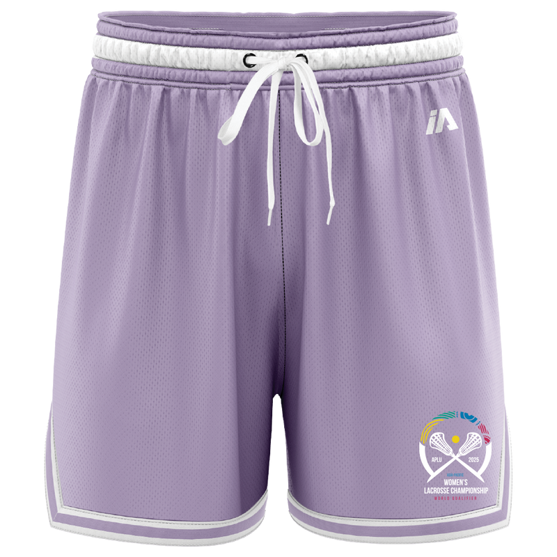 Lacrosse APLU Casual Shorts - Lavender/White