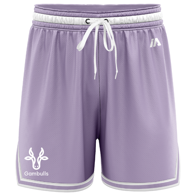 Gambulls Casual Shorts - Lavender/White