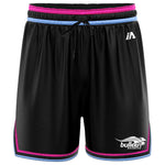 Bulleen Boomers Casual Basketball Shorts - Black/Pink/Carolina