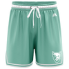 McKinnon Basketball Casual Shorts with Pockets - Mint/White