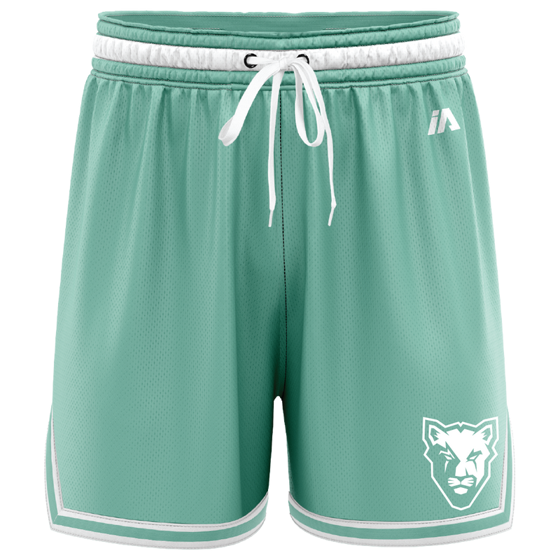 McKinnon Basketball Casual Shorts with Pockets - Mint/White