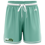 Rip City Basketball Casual Shorts - Mint/White