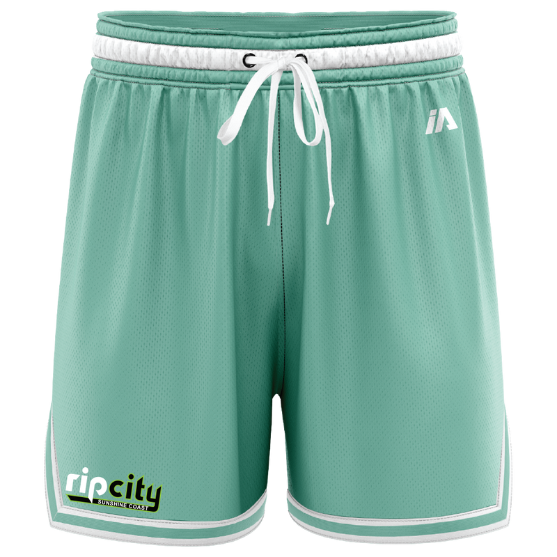 Rip City Basketball Casual Shorts - Mint/White