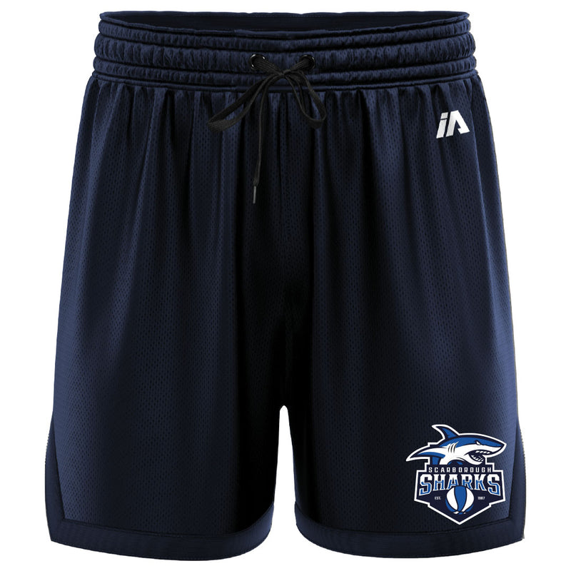 Scarborough Sharks Casual Shorts with Pockets - Navy/Navy