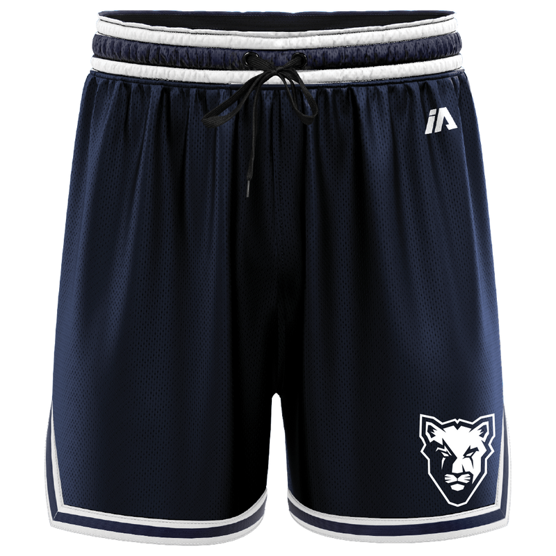 McKinnon Basketball Casual Shorts with Pockets - Navy/White