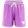 McKinnon Basketball Casual Shorts with Pockets - Pink/White