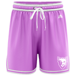 McKinnon Basketball Casual Shorts with Pockets - Pink/White