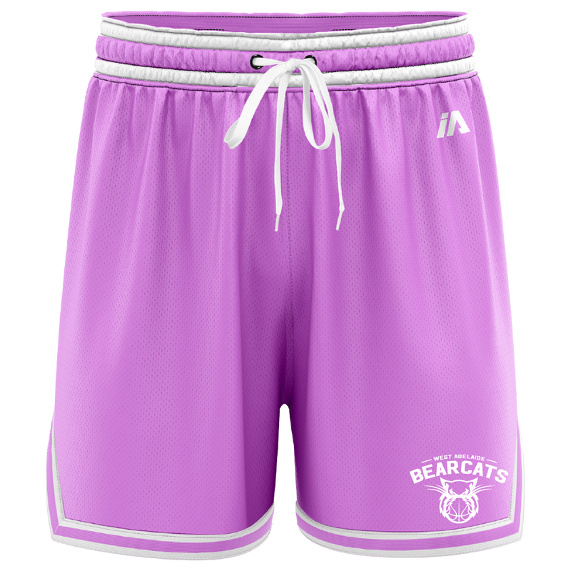 West Adelaide Bearcats Casual Shorts with Pockets - Pink/White