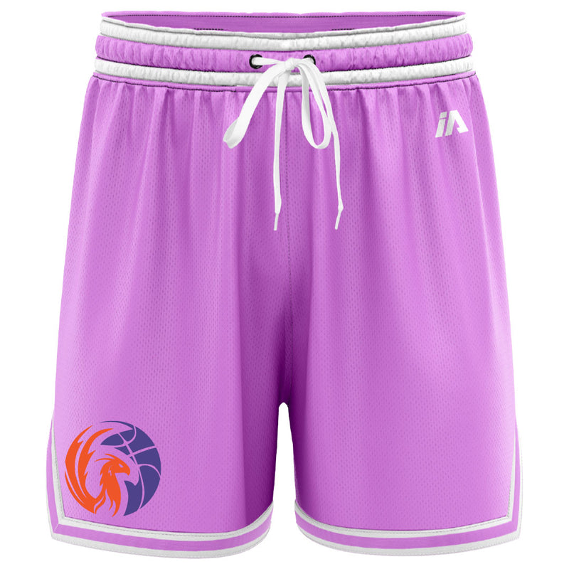 Sunshine Coast Phoenix Casual Shorts with Pockets - Pink/White