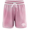 Hoops Fest 2025 Casual Shorts with Pockets - Faded Stripe Pink