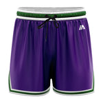 iAthletic Casual Basketball Shorts Women's - Purple/Green/White