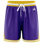 iAthletic Casual Basketball Shorts Men's - Purple/Yellow/White