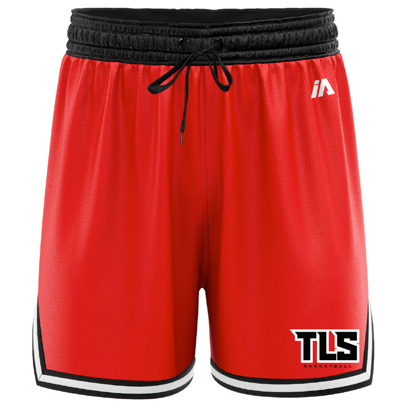 TLS Casual Basketball Shorts - Red/Black