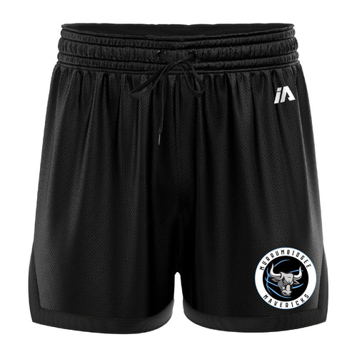 Murrumbidgee Mavericks Casual Shorts with Pockets - Black/Black