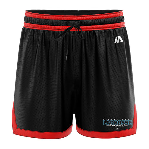 Lacrosse Australia U15 Casual Shorts - Black/Red