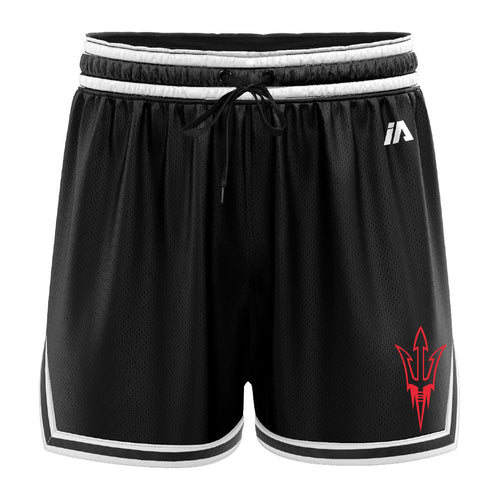 Devils Basketball Casual Shorts with Pockets - Black/White