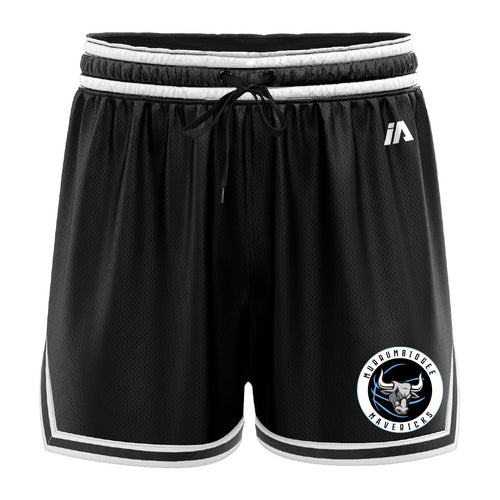 Murrumbidgee Mavericks Casual Shorts with Pockets - Black/White