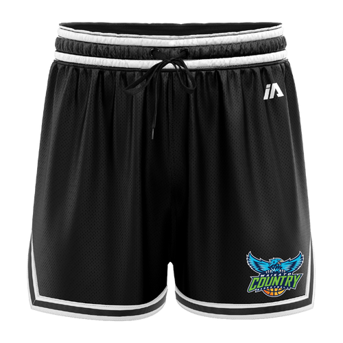 Waikato Country Casual Shorts - Black/White