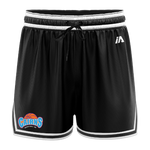 Cairns Basketball Casual Shorts with Pockets - Black/White