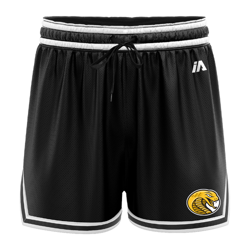 Cessnock Basketball Casual Shorts with Pockets - Black/White
