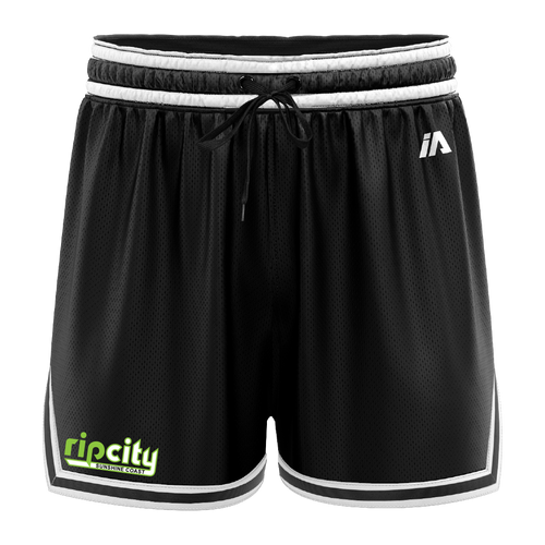 Rip City Basketball Casual Shorts - Black/White