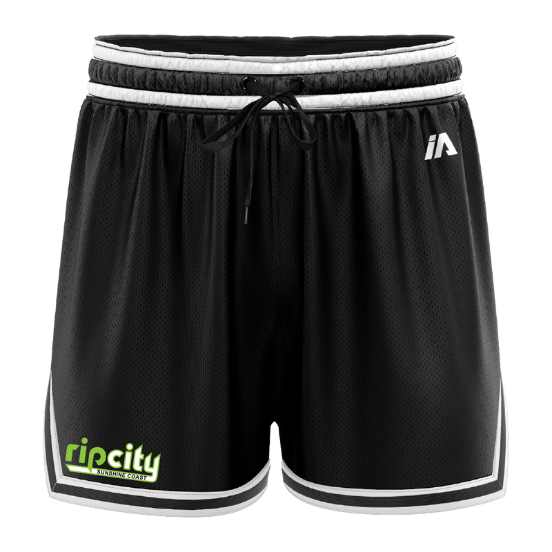 Rip City Basketball Casual Shorts - Black/White