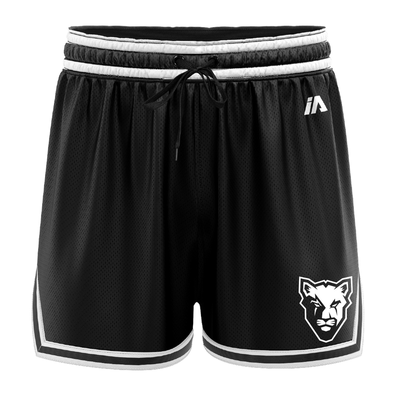 McKinnon Basketball Casual Shorts with Pockets - Black/White