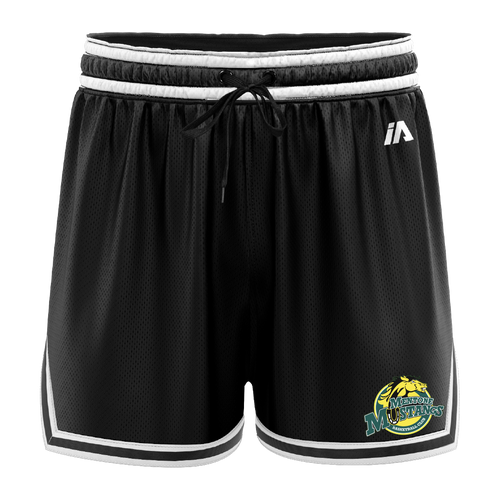 Mentone Mustangs Casual Shorts - Black/White