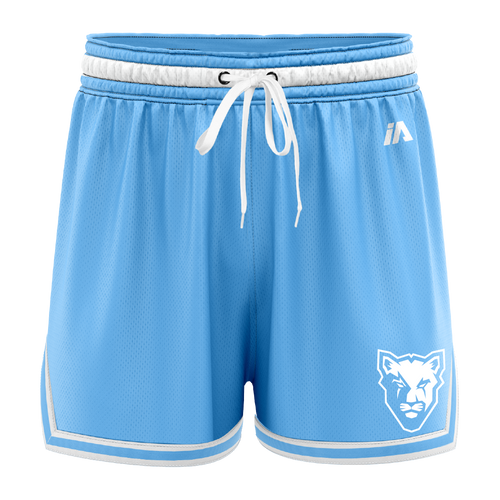 McKinnon Basketball Casual Shorts with Pockets - Carolina/White