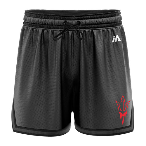 Devils Basketball Casual Shorts with Pockets - Charcoal/Black