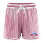Toowoomba Mountaineers Casual Shorts - Faded Stripe Pink