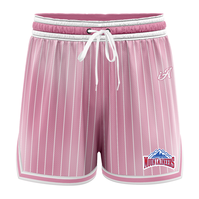 Toowoomba Mountaineers Casual Shorts - Faded Stripe Pink